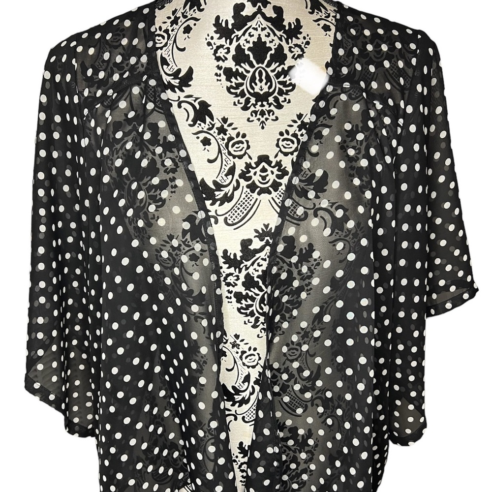 Black Polka Dot Top